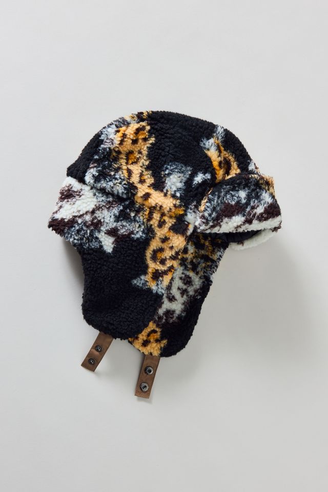 Patterned Fleece Trapper Hat #1