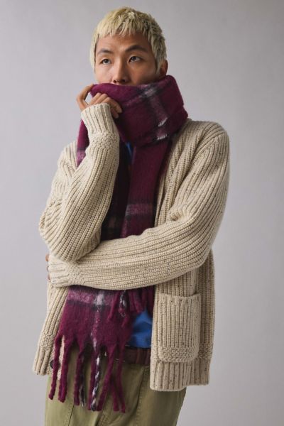 Plaid Woven Scarf