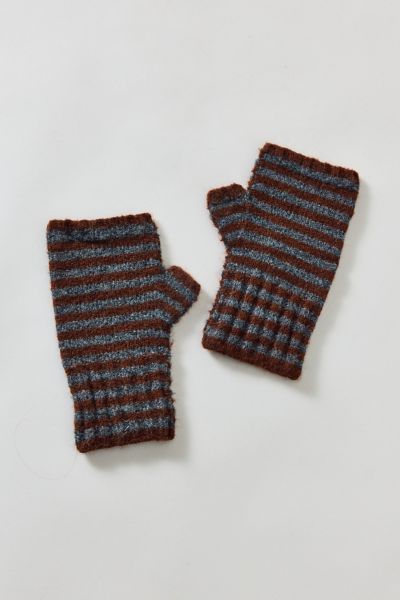 Knit Stripe Fingerless Mitten