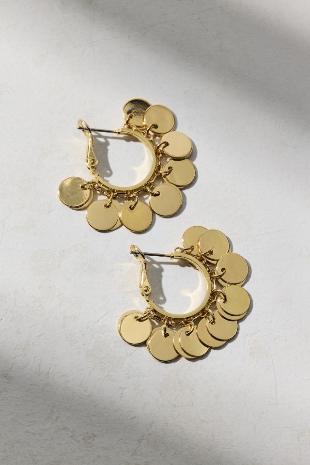Emilia Coin Hoop Earring #1