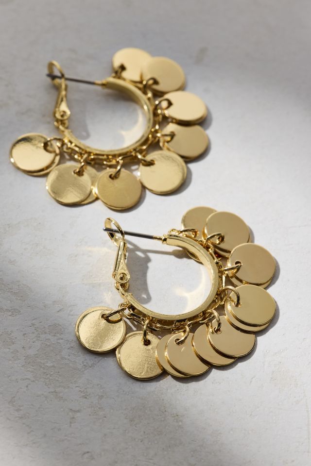 Emilia Coin Hoop Earring #2