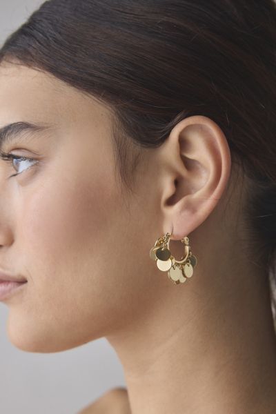 Emilia Coin Hoop Earring