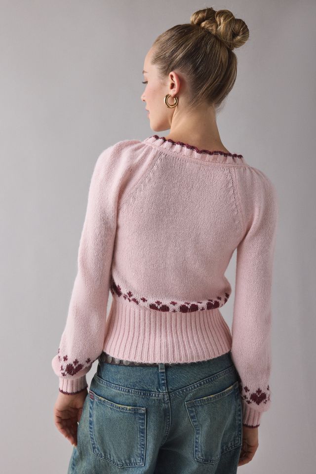 Kimchi Blue Alice Femme Fairisle Cropped Cardigan #1