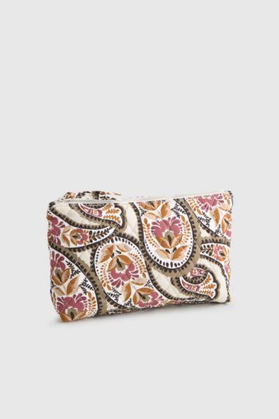 Vera Bradley Quilted Cotton Medium Pouch In Blooming Paisley, Women's At Urban Outfitters In Multi