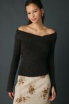 Kimchi Blue Andie Asymmetric Foldover Off-The-Shoulder Sweater