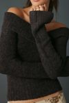 Kimchi Blue Andie Asymmetric Foldover Off-The-Shoulder Sweater