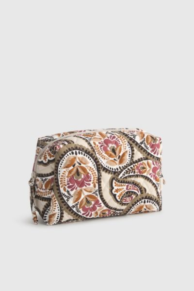 Vera Bradley Quilted Cotton Medium Makeup Bag
