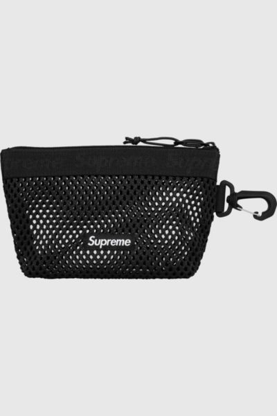 Supreme Mesh Mini Pouch (ss25) In Black, Men's At Urban Outfitters