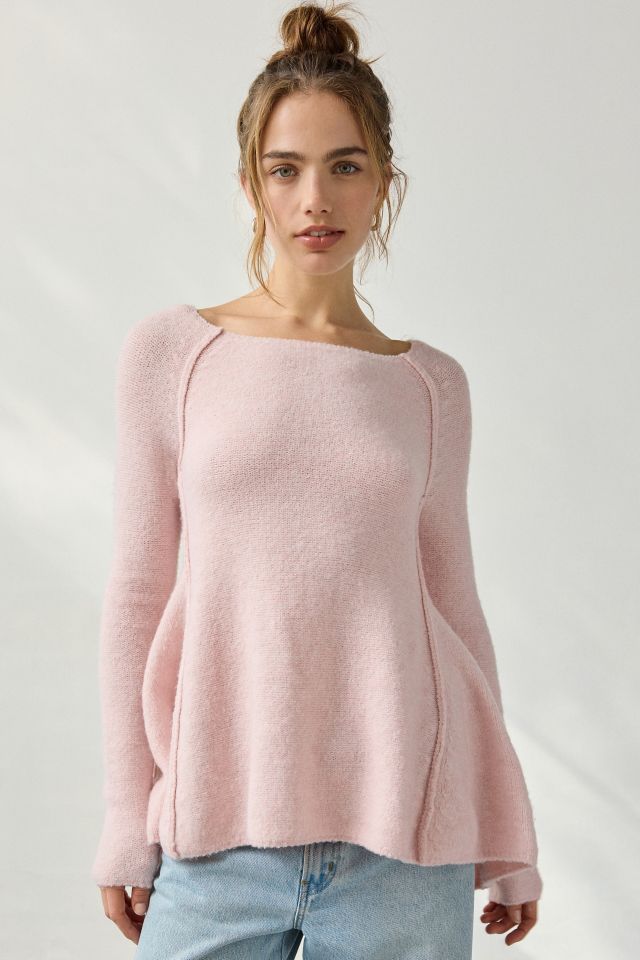 BDG Angel Boatneck Fit-And-Flare Tunic Sweater #1