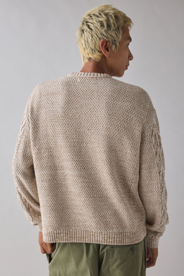 UO Kieran Cable Knit Boxy Crew Neck Sweater #3