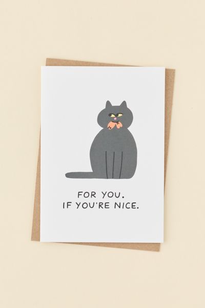 For You Cat Greeting Card