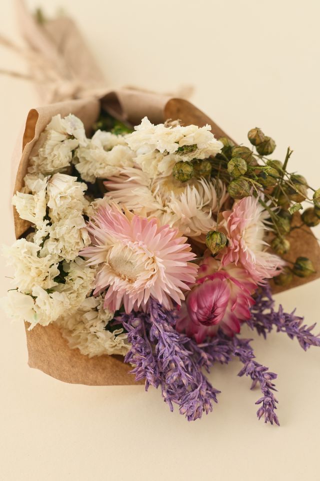 Andaluca Mini Strawflower & Larkspur Dried Bouquet #1