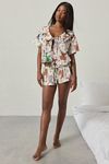 Out From Under Sweet Dreams Tie-Front Top + Micro Short PJ Set