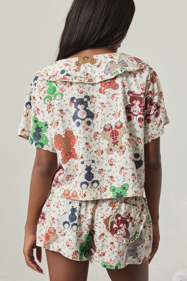 Out From Under Sweet Dreams Tie-Front Top + Micro Short PJ Set #4