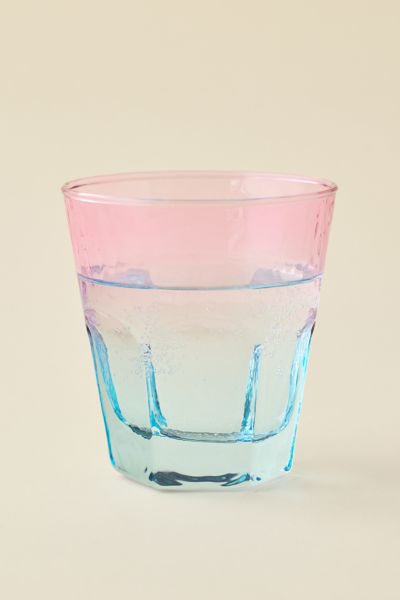 Urban Outfitters Ombre Glass Tumbler Cup In Purple Blue At