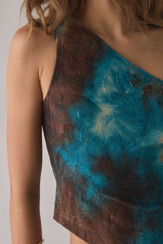 ReMADE By UO Remnants Asymmetric One Shoulder Top