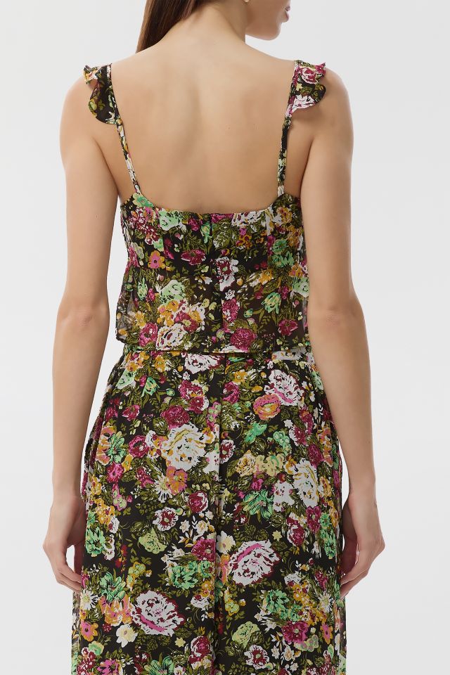 AFRM Vintage Floral Aisha Ruffle Babydoll Cami #1