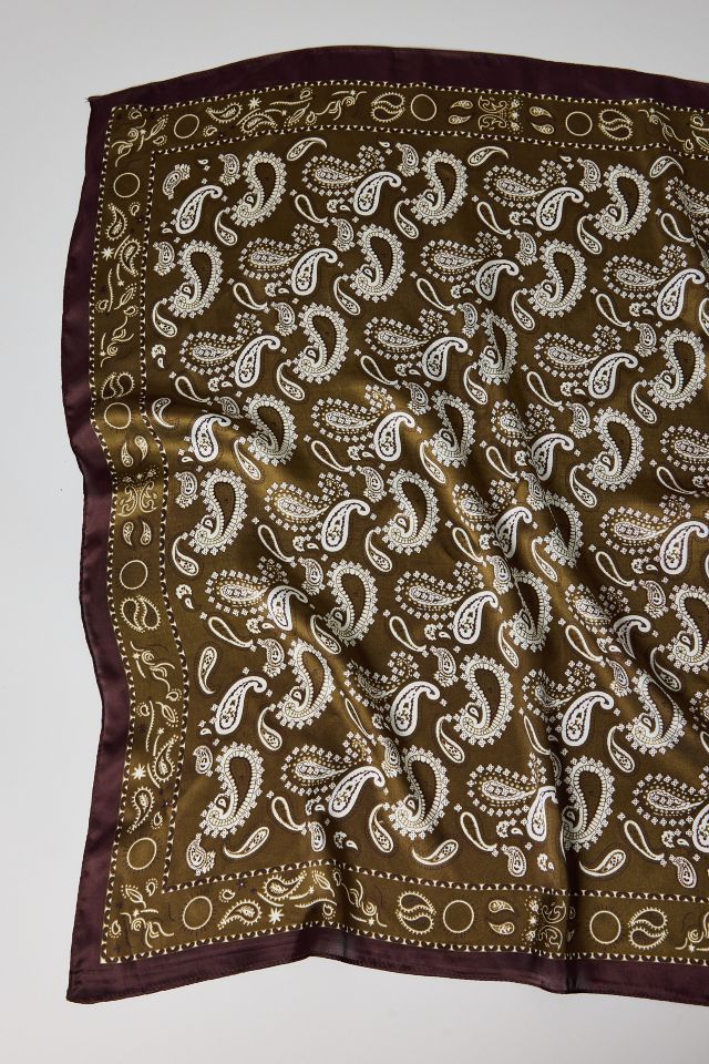 Paisley Pattern Silky Scarf #2