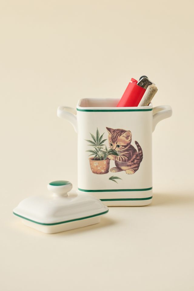 High Maintenance Kitty Ceramic Stash Box #2