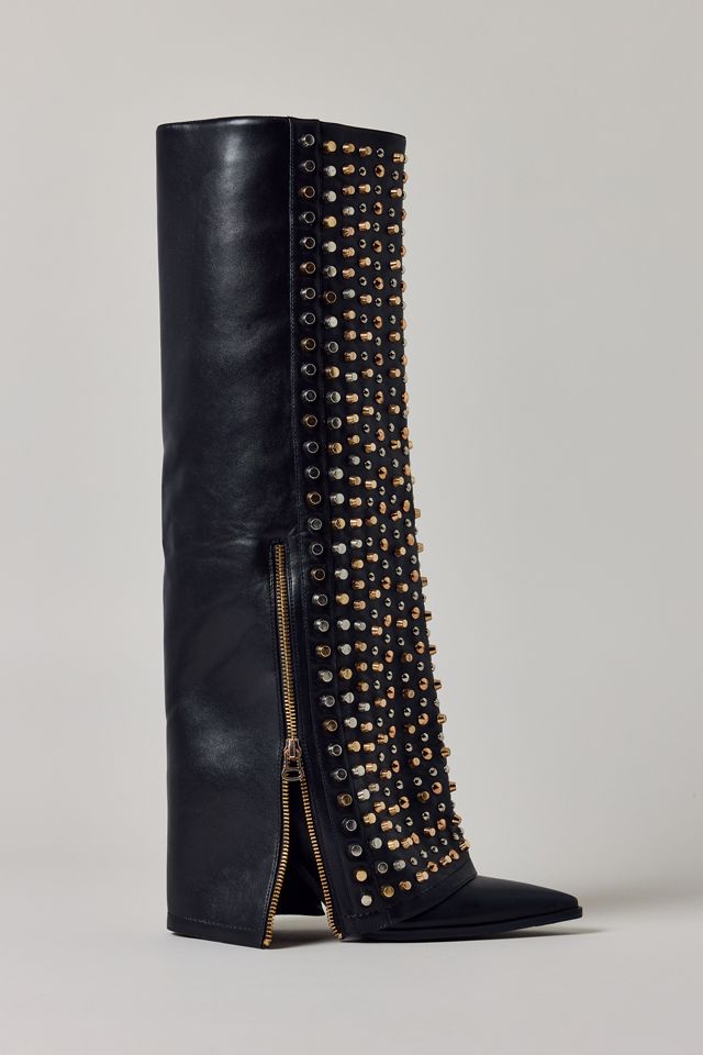 Azalea Wang Agustue Studded Knee-High Boots #2