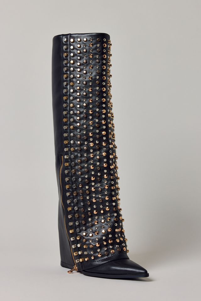 Azalea Wang Agustue Studded Knee-High Boots #3