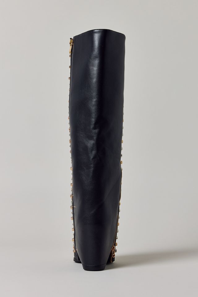 Azalea Wang Agustue Studded Knee-High Boots #4