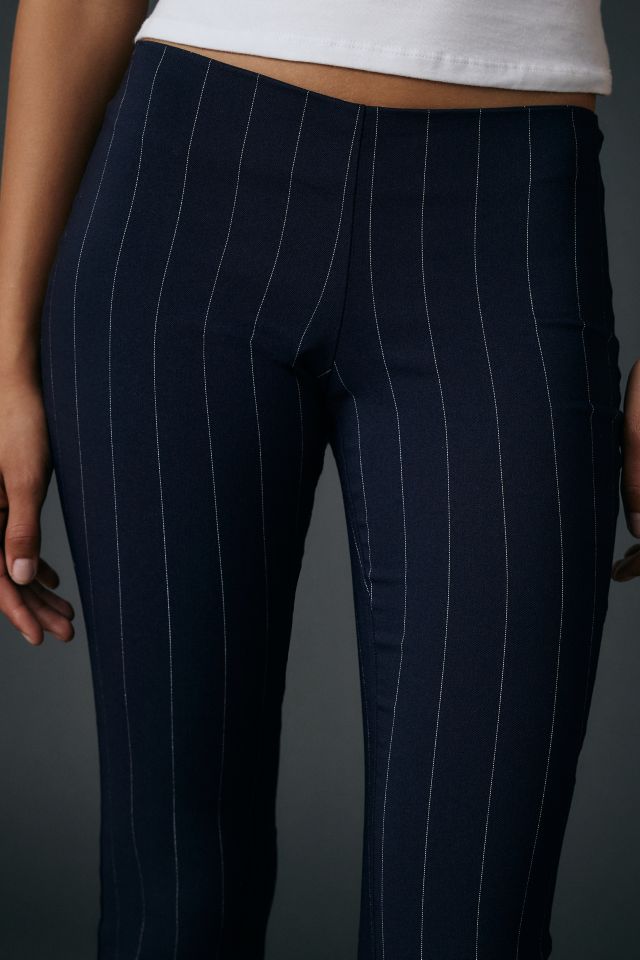UO Hailey Pinstripe Stretch Pull-On Low-Rise Flare Pant #2