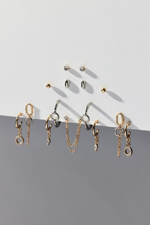 Bristol Mixed Metal Multi Earring Set #2