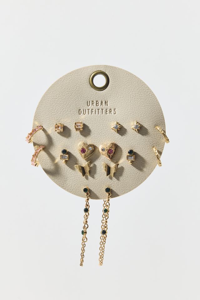 Ensemble de boucles d'oreilles multiples en métal Kiki Gem #2