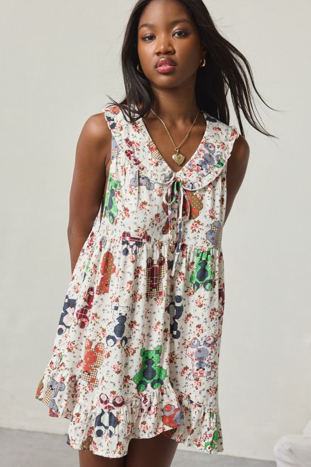 Out From Under Lottie Ruffle Collar Babydoll Sleep Dress #1