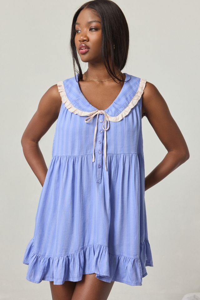 Out From Under Lottie Ruffle Collar Babydoll Sleep Dress #1