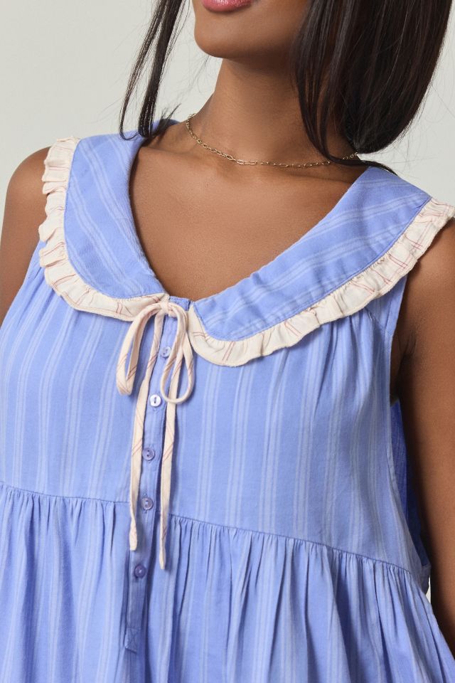 Out From Under Lottie Ruffle Collar Babydoll Sleep Dress #2