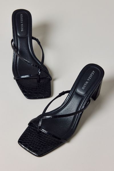 Azalea Wang Vitali Square Toe Mule Heel