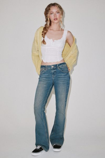 Jeans évasés Brooke imprimés à taille basse BDG