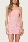 Edikted Romey Beaded Chiffon Mini Dress