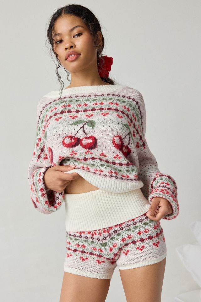 Short de détente en tricot jacquard Hit The Slopes Out From Under #2