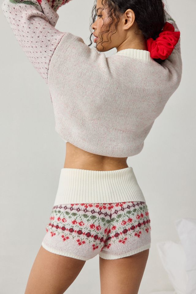 Short de détente en tricot jacquard Hit The Slopes Out From Under #3