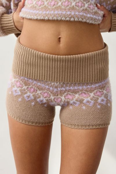 Short de détente en tricot jacquard Hit The Slopes Out From Under