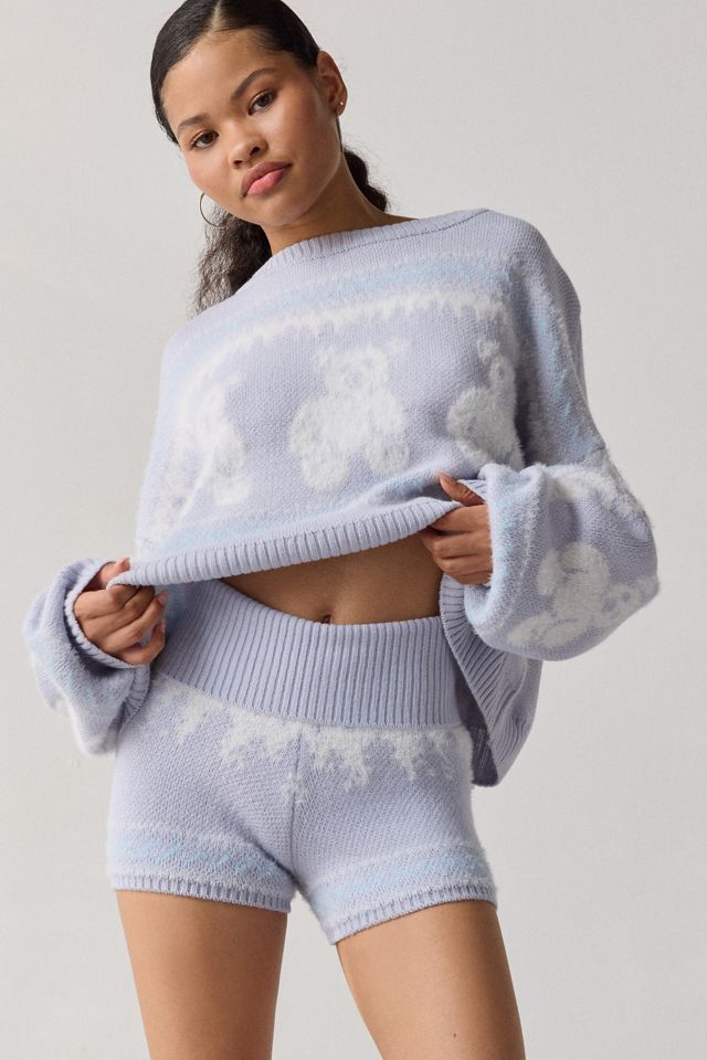 Short de détente en tricot à motif Fair Isle Hit The Slopes Out From Under #2