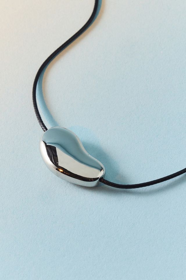 Collier cordon avec pendentif en métal Chicago #2