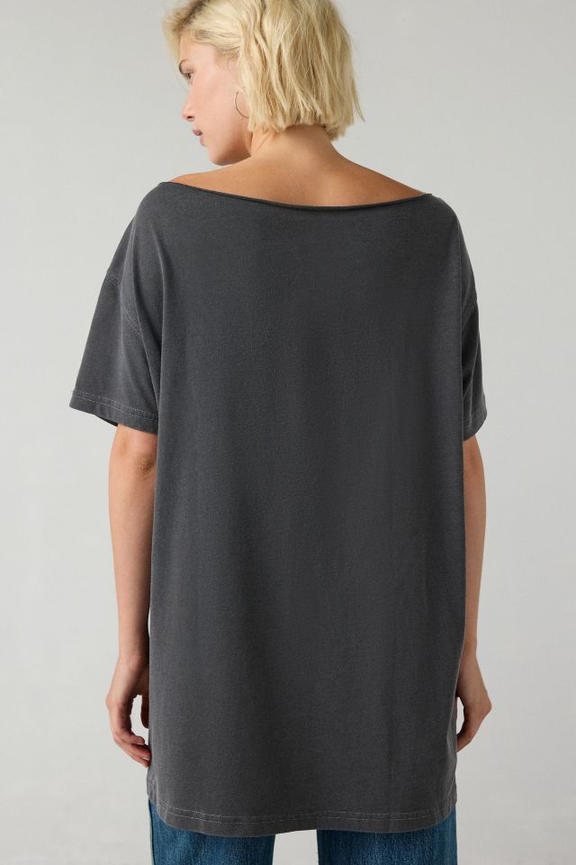 Pulp Fiction Graphic Off-The-Shoulder T-Shirt Dress