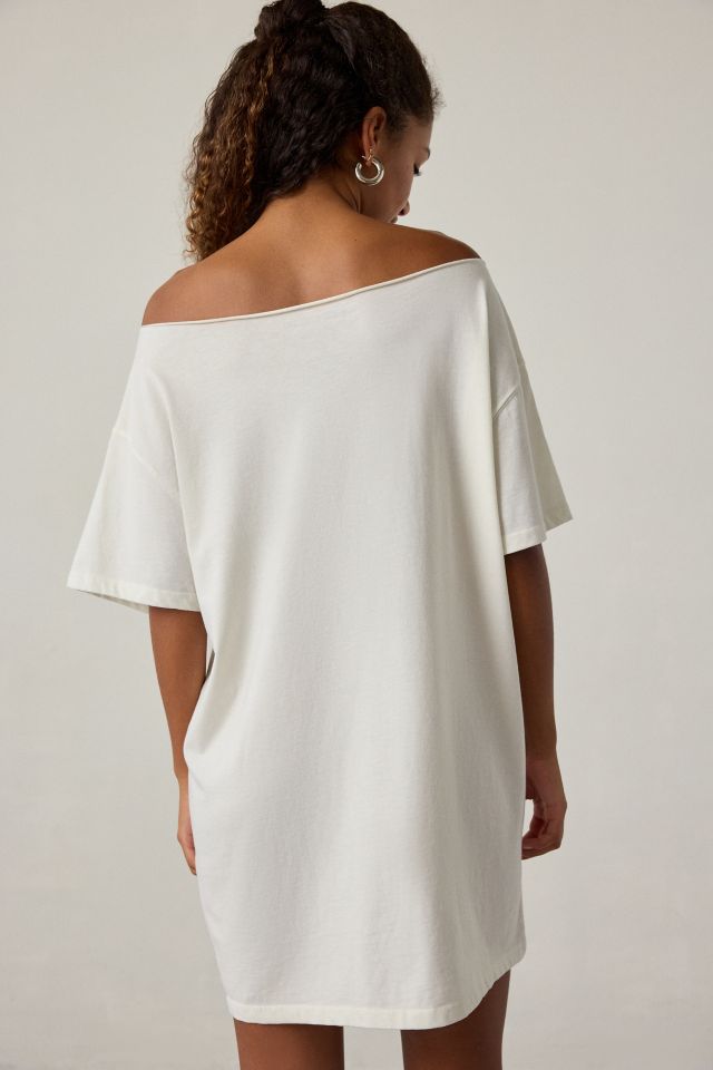 Scream Graphic Off-The-Shoulder T-Shirt Dress #2