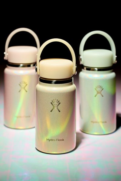 Hydro Flask Micro Hydro Mini Glimmer Water Bottle In Cream At Urban Outfitters