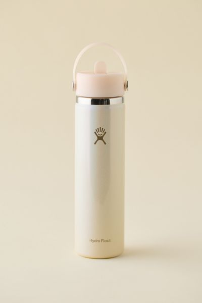 Hydro Flask Glimmer Wide Mouth Flex Straw 24 oz Water Bottle In Cream At Urban Outfitters