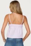 Edikted Avenly Striped Tie Front Babydoll Top