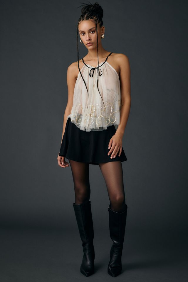 Kimchi Blue Bright Eyes Sequin Embellished Sheer Mesh Cami #2