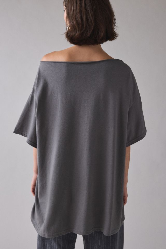 Twin Peaks Graphic Off-The-Shoulder T-Shirt Dress #3