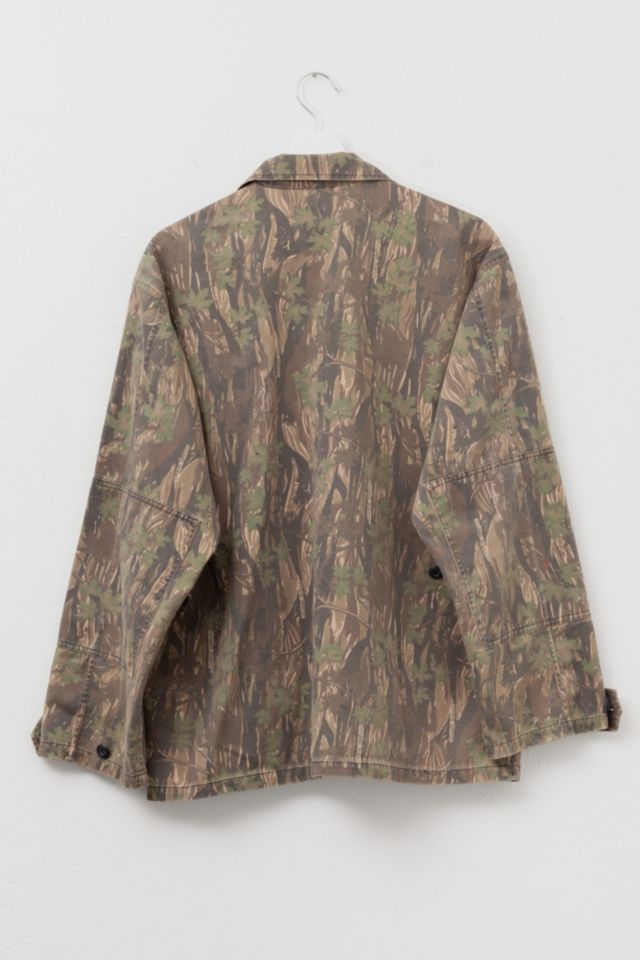 Vintage 1990s Distressed Smokey Branch Camouflage Chore Jacket #2