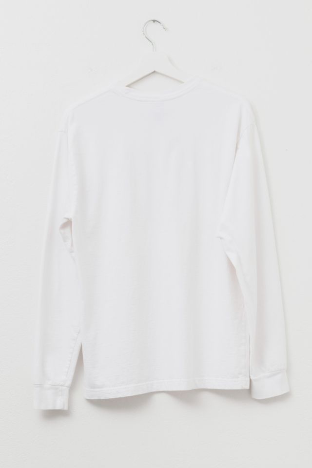 Vintage 1990s GAP Long Sleeve White Cotton Center Logo Graphic T-Shirt #1