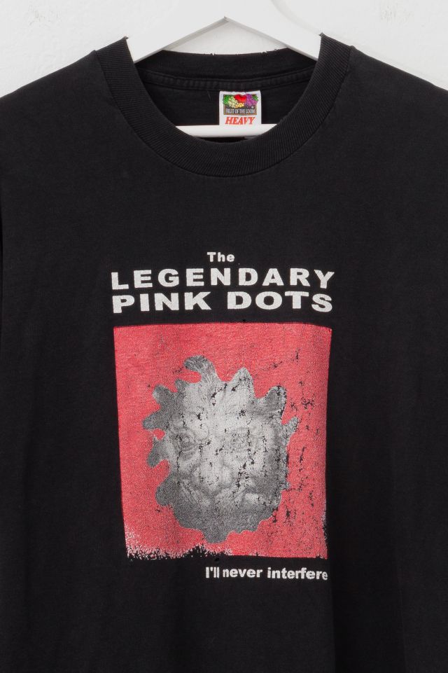 Vintage 1990s Distressed The Legendary Pink Dots Black Graphic Band T-Shirt #1